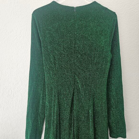 Alexia Admor Metallic Dress Green Womens Size XL - Picture 11 of 14